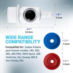 For Polaris 180 280 380 Pool Cleaner Wall Fitting Connector Hose Fitting