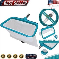 17&Prime; Pool Skimmer Net for Effortless Leaf and Debris Removal – User Friendly