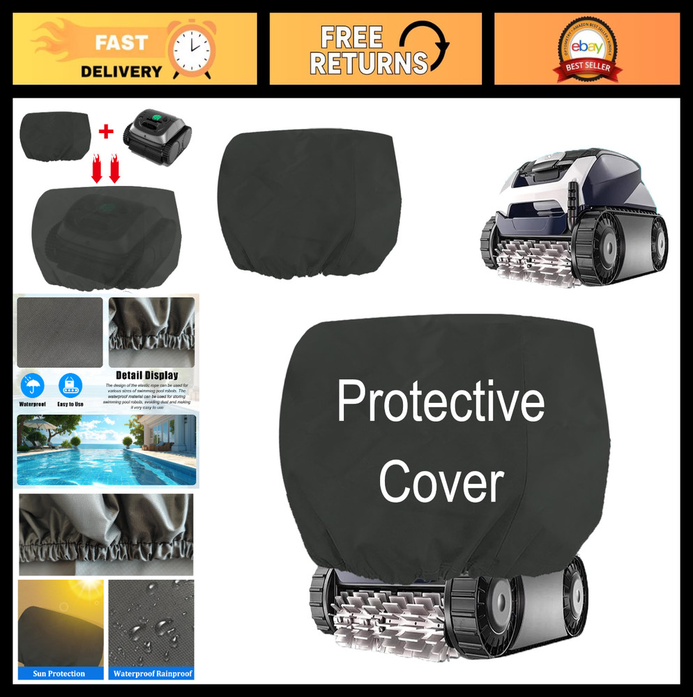 Robotic Pool Cleaner Cover – Waterproof, UV Resistant, Fits Above & Inground Vac