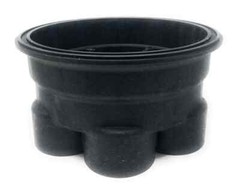 Paramount 2-Port 2&Prime; Water Valve Base (Black) Replacement Pool Part