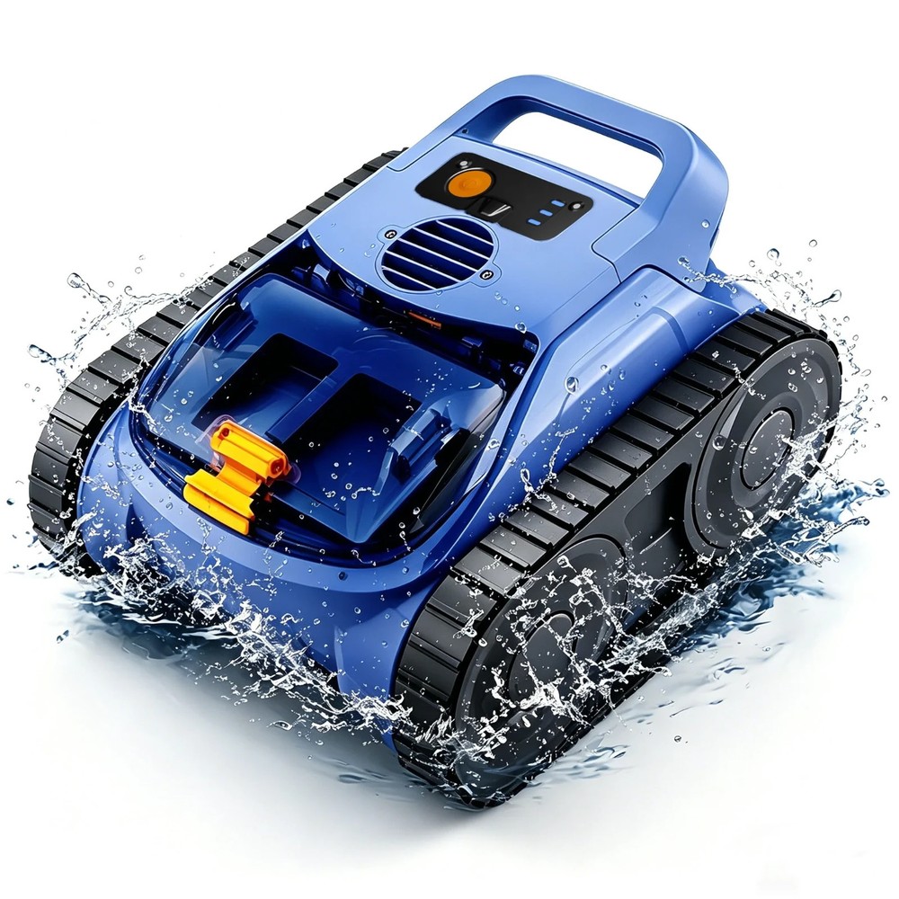 Seauto Cordless Robotic Pool Vacuum 3 Modes for Inground Pools Wall Climbing489.