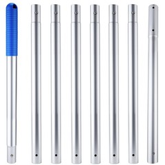 Telescopic 10ft Aluminum Pool Pole for Skimmer, Brush, Vacuum Head Cleaning