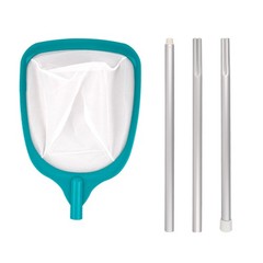 Swimming Pool Leaf Rake Heavy Duty Skimmer Net Fine Mesh Deep Bag，1pcs
