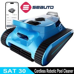2026 Seauto 3H Cordless Robotic Pool Vacuum Cleaner Wall Climbing, App Support