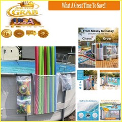 Poolside Mesh Storage Bags 4-Pack Toy Noodle Float Organization Durable Polye…