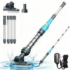 Cordless Hot Tub Vacuum Pool Cleaner Handheld Rechargeable Pool Vacuum 4000mAH