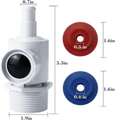 Pool Cleaner Universal Wall Fitting UWF Connector For Zodiac Polaris 280 380 390