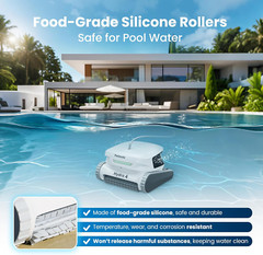 Poolmate Hydro 4 Pool Robot Cleaner for Inground & above Ground Pools | Floor, W