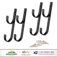 Rust Resistant Aluminum Hanger Set for Garden Tools and Pool Equipment Storage