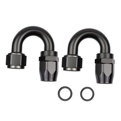 180 Degree Aluminum Swivel Hose End Fitting for Braided CPE Fuel 12AN 180Degree