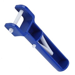 2Pcs Blue Swimming Pool V Shape Clip Brush Head Handle Replacement Pool