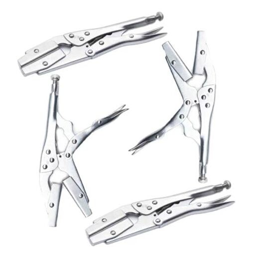10-Inch Radiator Hose Clamp Pliers Set 4-Pack, Heavy Duty Self-Locking Pinch