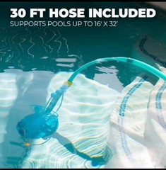 Automatic Pool Cleaner Vacuum Side Suction Wall Climb In Ground Hose Set