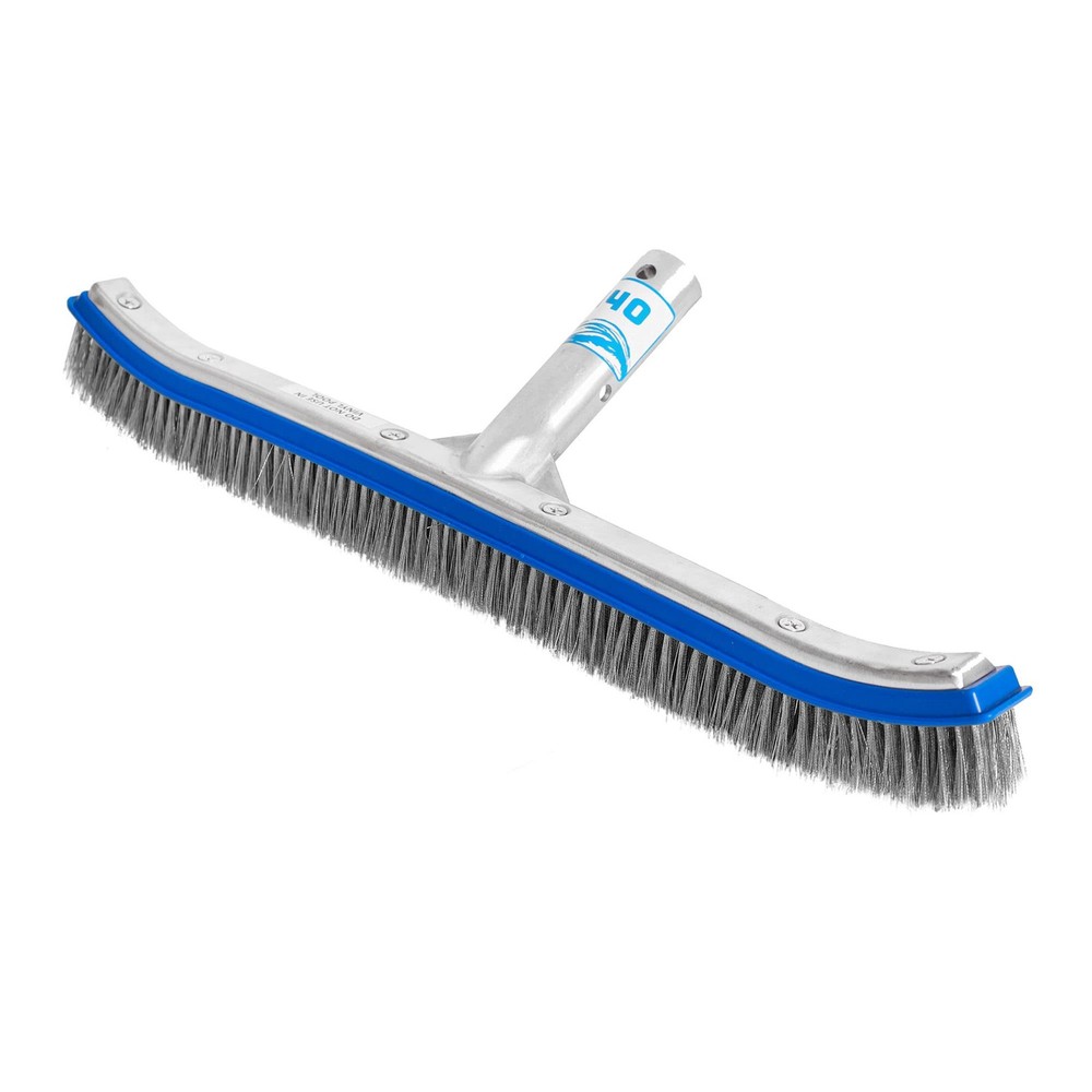 18 Inch Stainless Steel Pool Cleaning Brush for Concrete and Plaster Pools