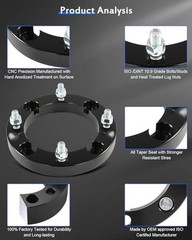 4×156 to 4×156 Wheel Spacers 1 inch 4 lug Fit for Polaris RZR S 1000 2015
