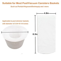 100 Pack Reusable Pool Skimmer Socks for Above Ground & Inground Pools – Ultimat