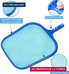Tavaleu Pool Skimmer – Pool Skimmer Net with Reinforced Frame, Professional Pool