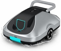 Automatic Pool Vacuum Robot for Leaves & Dirt, Powerful Suction Self-Parking-Tea
