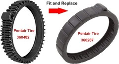Suction-Powered Pool Cleaner Tire Kit – Durable & Efficient 2 Pack Replacement