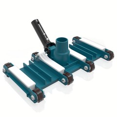 POOLWHALE 14&Prime; Flexible Pool Vacuum Head with Wheels, Flexible, Turquoise