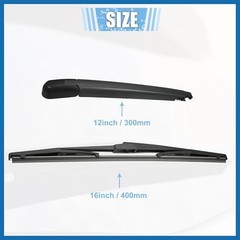 Rear Windshield Wiper Blade Arm Replacement Set OEM Quality Fit for Lexus