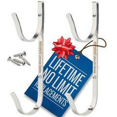Never Rust Pool Pole Hangers – 2 ProTuff Heavy Duty Double Hooks w/Unlimited …