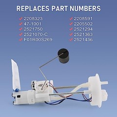 2205502 Fuel Pump Assembly replacement for Polaris RZR 900 EPS/XC/S EPS 2015