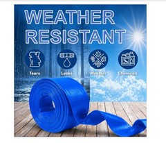 POOLTALE 2.0&Prime; x 100 FT Pool Backwash Hose, Heavy Duty 2IN x 100FT, Blue