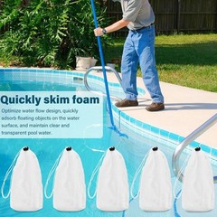 10* Pool Vacuum Filter Bags Pool Leaf Vacuum Cleaner Fine Mesh Nylon Pouch