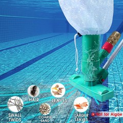 Efficient Portable Pool Cleaner – No Electricity Needed, 6 Sections of 56.5&Prime;