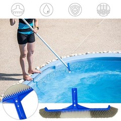Heavy Duty Swimming Pool Brush Wall Floor Cleaning Head Algae Scrubber