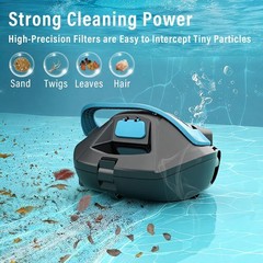 KEEPEEZ SP-M101 Robotic Pool Cleaner 100 Minutes Runtime up to 860 sq.ft.