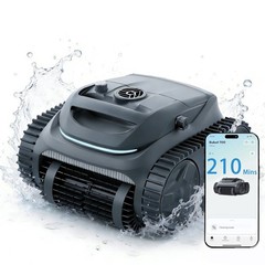 Bublue Bubot 700 Robotic Cordless Pool Vacuum w/Superior Suction, Gray