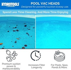 POOL VACPOOL VACUUM HEAD CLEANER HOSE INGROUND ABOVE GROUND BRUSH SWIMMING TOOL