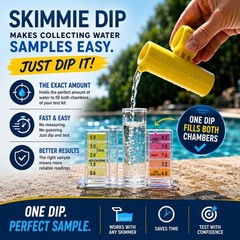 Lightweight Pool Skimmer with Handle