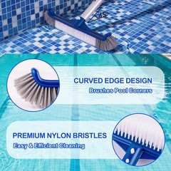 17.5 » Multi-Use Pool Brush for Inground & Above-Ground Pools – Quality