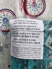 Aquabot Replacement Brushes (Pair) part # – SP3002B