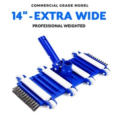 In-Ground & Above Ground Swimming Pool Weighted Vacuum Head w/ Side Brushes