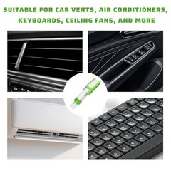 3PCS Mini Duster for Car Air Vent, 3 Arms Automotive Air Conditioner Cleaning