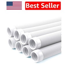 Durable Polyethylene 8-Pack Pool Vacuum Hose – 1.5” Length and Flexibility