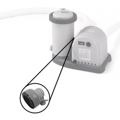Intex Hose Conversion Adapter B Kit (Pair) Replacement Part 1 Pack, Gray