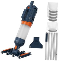 Heavy Duty Handheld Pool Vacuum – 18.9GPM Powerful Suction, 25µm Ultra Orange
