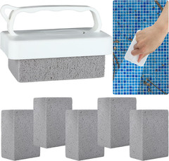 6 PCS Hand-Held Pool Pumice Stones Swimming Pumice Pool Tile Stone Replacement P