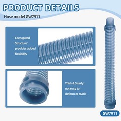 GW7911 Cleaner Leader Hose Short, for Pentair Kreepy Krauly SandShark GW 7900…