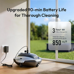 (2026 New) BUBLUE Bubot 300P Pool Vacuum for Above Ground Pool, Robotic Pool Cle