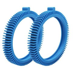 2PCS Blue Pool Front Tires with Hump Cleaner Parts for 2X 4X Pressure Wheel