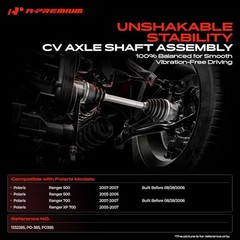 CV Axle Shaft Assembly Compatible with Polaris Ranger 500 Rear Passenger Side