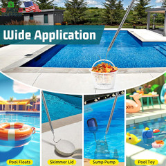 Hook for Pool Robot Vacuum Robotic Pool Cleaner Retrieval Hook with Swimming Poo