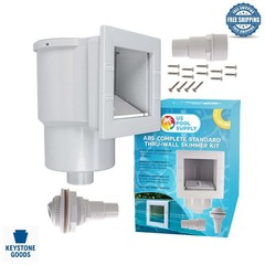 Universal Thru-Wall Pool Skimmer Kit – Heavy-Duty ABS, Complete Set for Above…