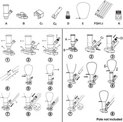 Portable High-Power Mini Jet Vac Vacuum Cleaner with 56.7&Prime; Pole for Pools & Spas